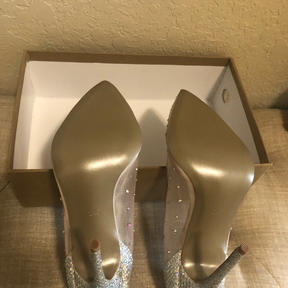 Rhinestone Mesh Pumps (Louboutin Follies Strass vibes!) ❤️ Wedding Shoes - Picture 6 of 15